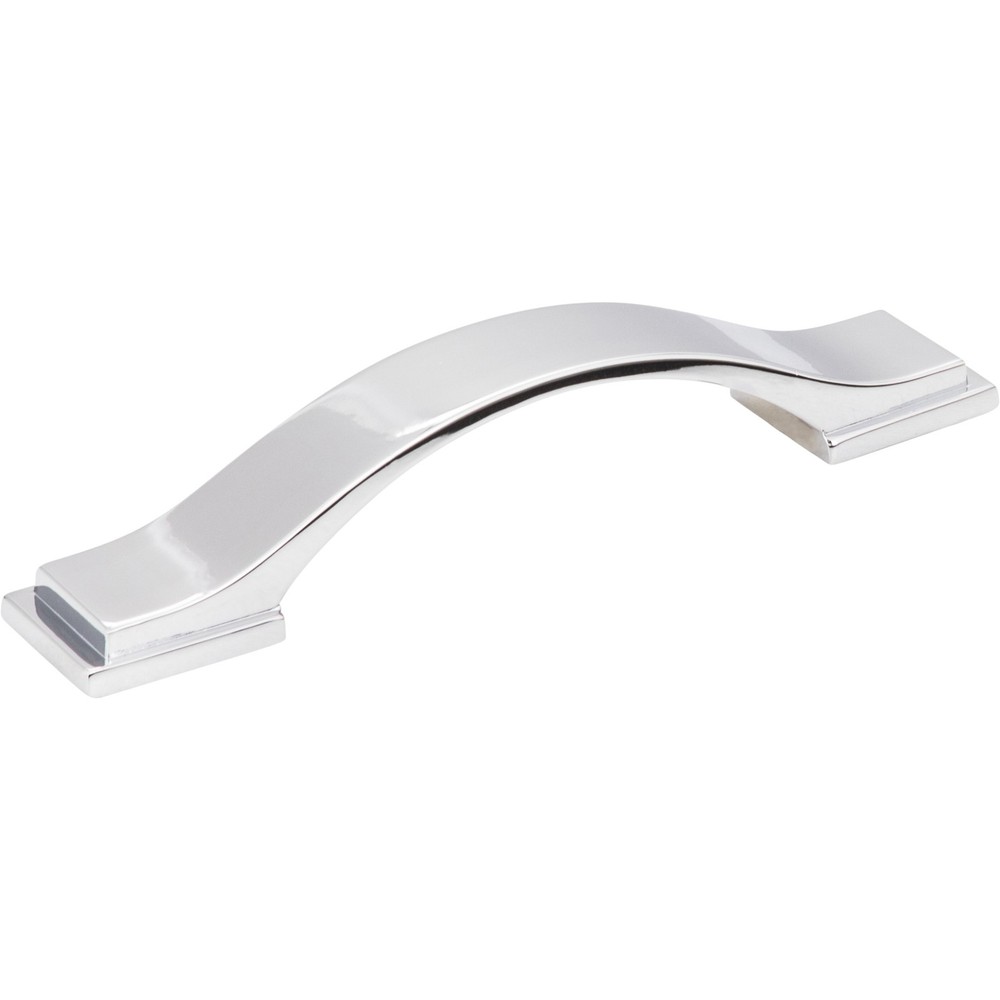 Jeffrey Alexander 80152-96PC 96 mm C-C Polished Chrome Strap Mirada Cabinet Pull