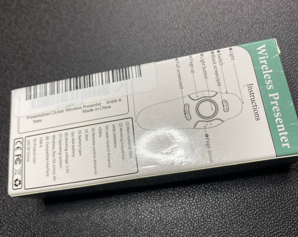 Wireless Presentation Clicker for PowerPoint Presentations, USB Dongle Presenter