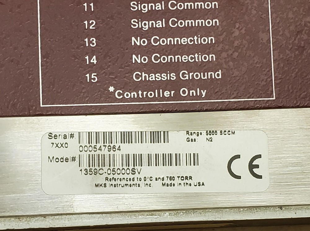 1359C-05000SV Mass Flow Controller Assembly MKS Instruments - Ships FREE