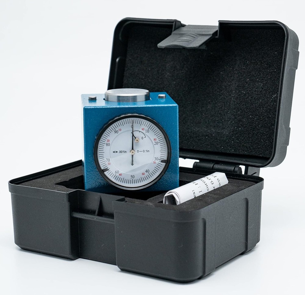 Magnetic Z Axis Dial Setter .0004" Gage Offset Pre Tool CNC with Storage Case
