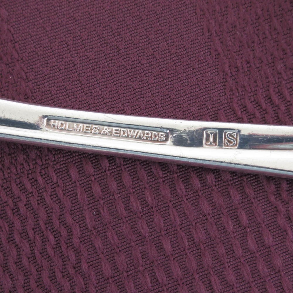 Holmes & Edwards Rhythmic serving spoons fork silverplate flatware utensils