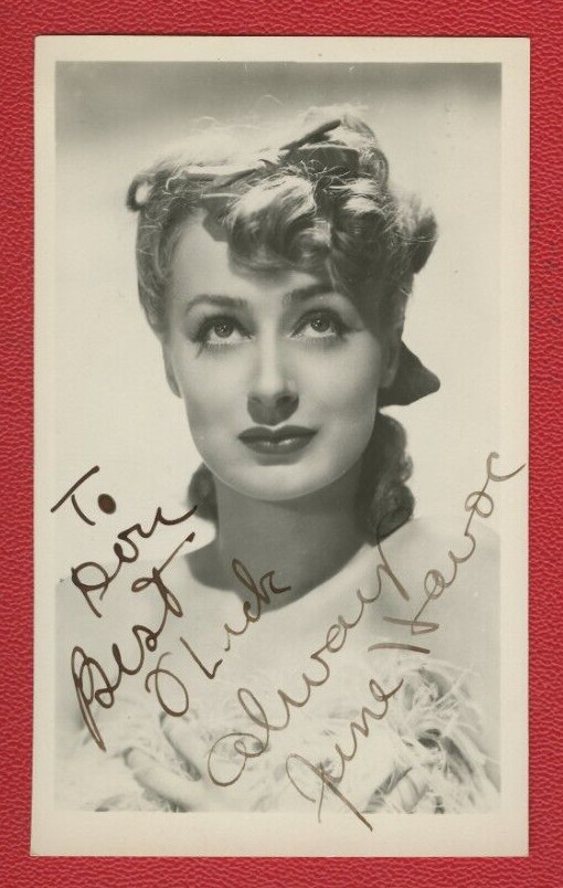 June Havoc JSA Authenticated Autographed 3x6" Photo !!!