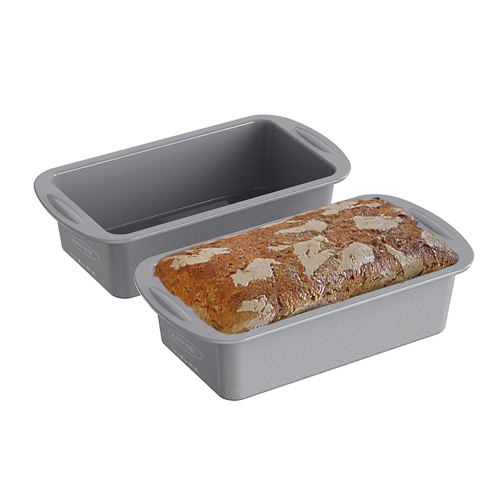 2 Pack 9x5 Silicone Bread Loaf Pans Nonstick