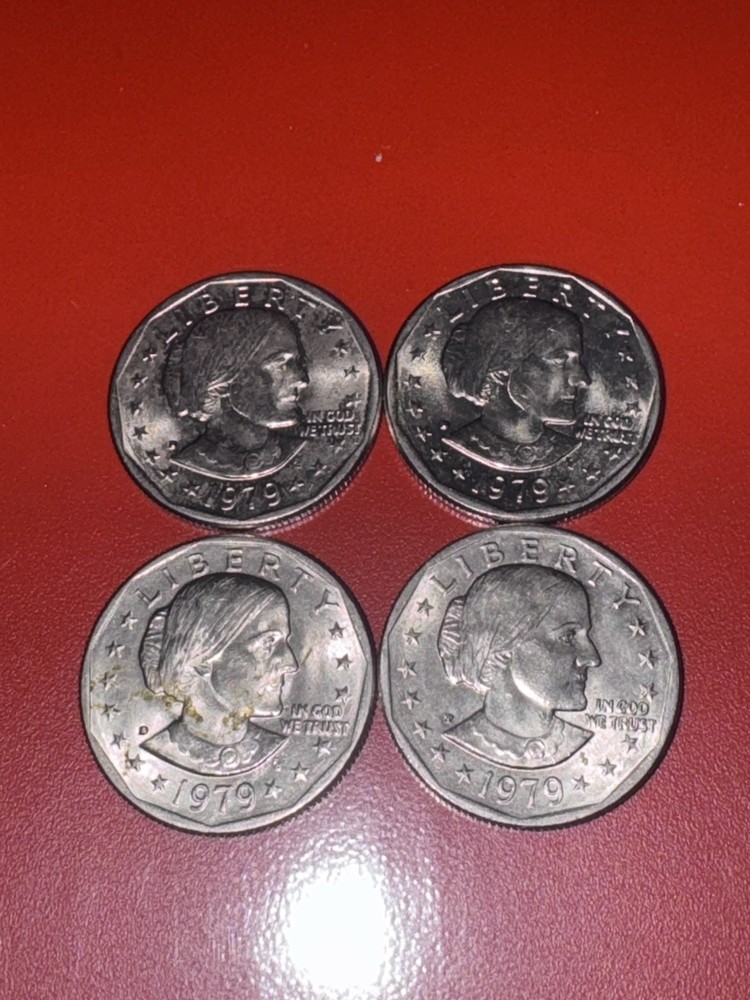 1979 Susan B Anthony Dollar (4) Very Fine Condition