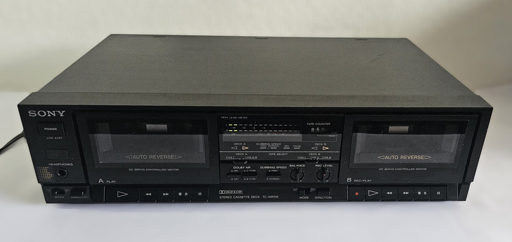Sony TC-WR510 Dual Stereo Cassette Deck *POWERS ON*