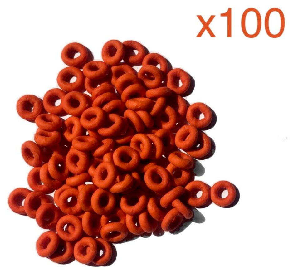 High-Quality Plastic Livestock Castration Elastrator Pliers + 100 Rubber Rings