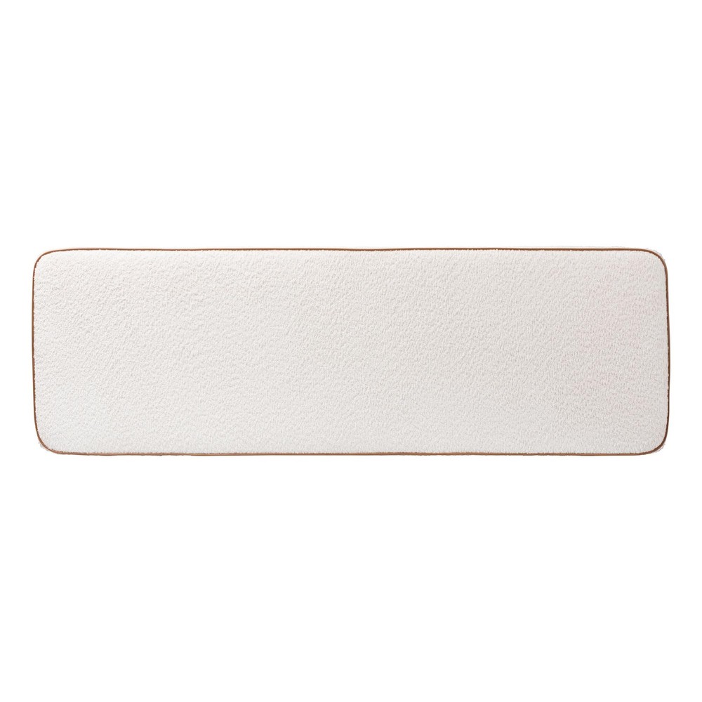 Baxton Studio Belden Boucle Upholstered Wall-Mounted Headboard - Cream - Queen