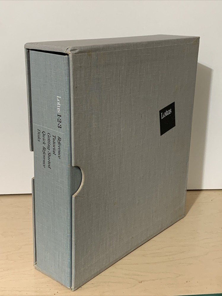 Lotus 1-2-3 Original Release Reference Tutorial Getting Started Guide No Disks