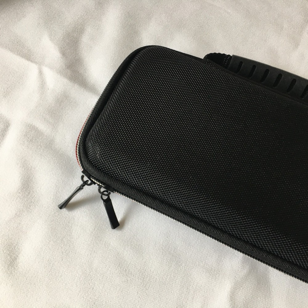 Nintendo Switch Lite Travel Case Hard Shell Black Protective Game Storage Pouch.