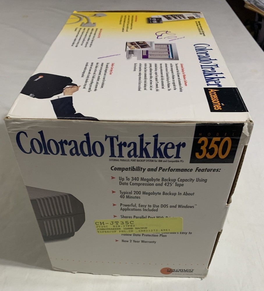 Colorado Trakker 350 Computer Tape Drive Complete In Original Box