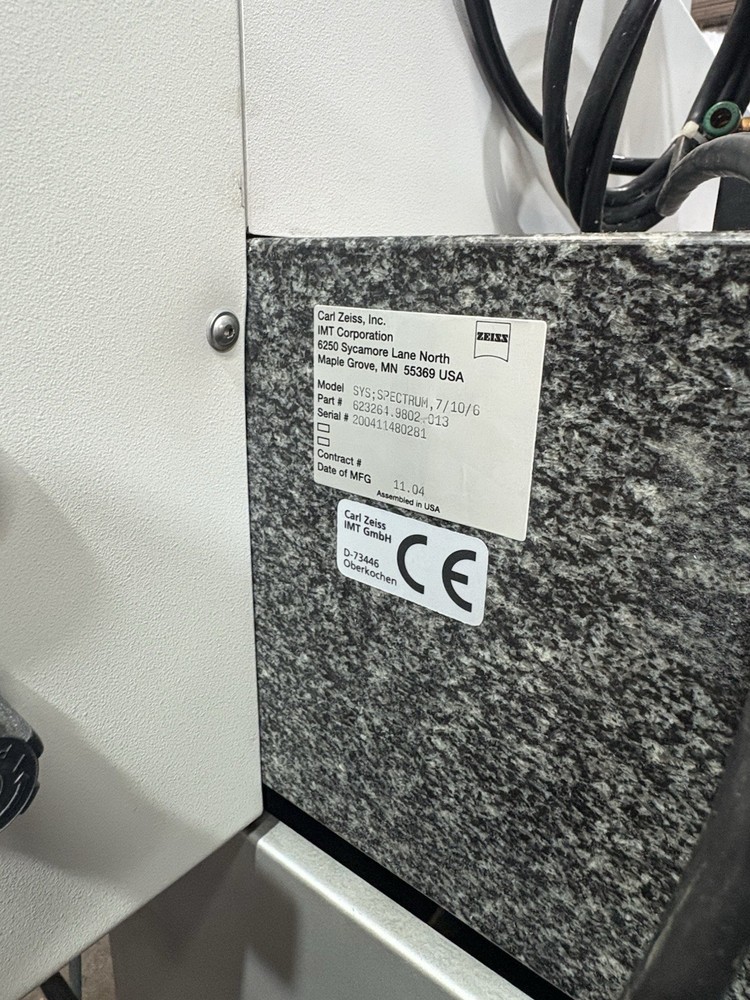 zeiss cmm sys spectrum 2004 - Probe System: RDS Motorized Probe Head