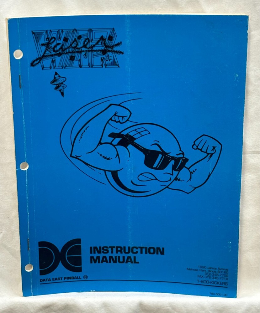 ORIGINAL-DATA EAST-LASER WAR-INSTRUCTION MANUAL