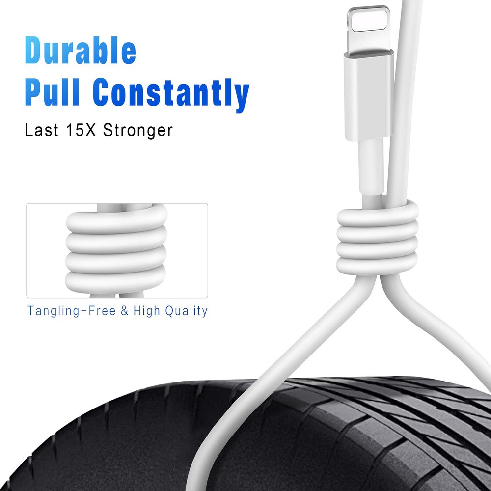 3PACK USB Data Fast Charger Cable Cord For Apple iPhone 5 6 7 8 X 11 12 13 MAX