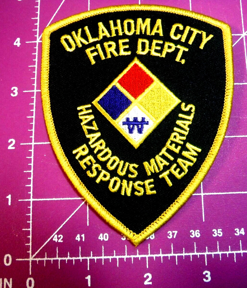Oklahoma City Oklahoma Fire Dept Haz Mat patch B