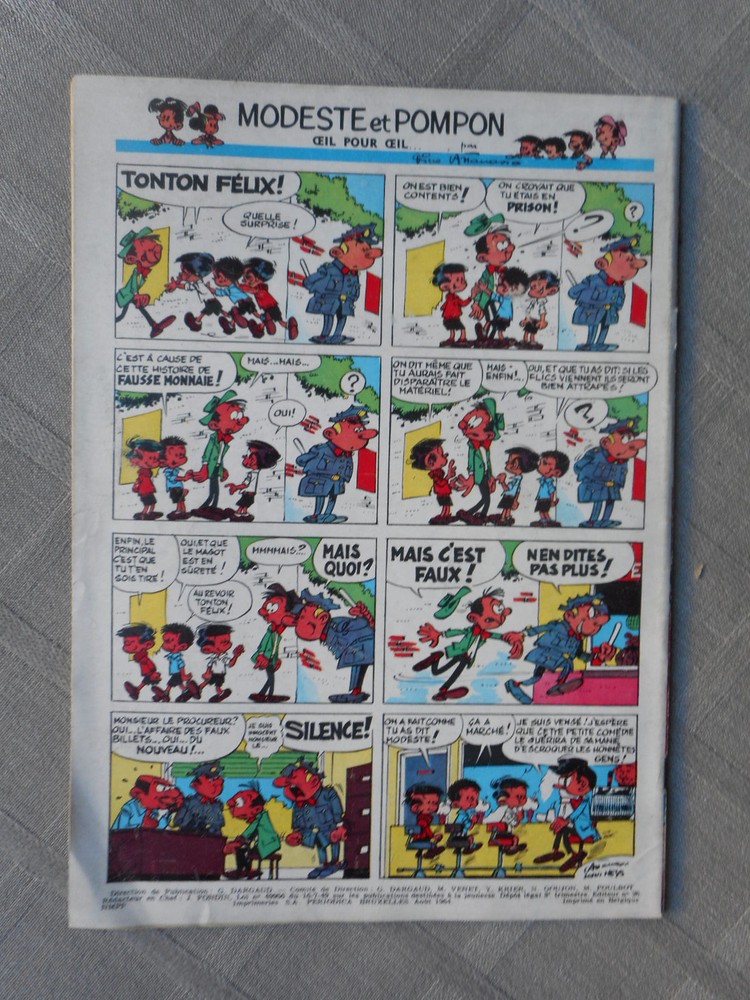 Hebdo Tintin 1St Series No. 824 Correct Condition Without More