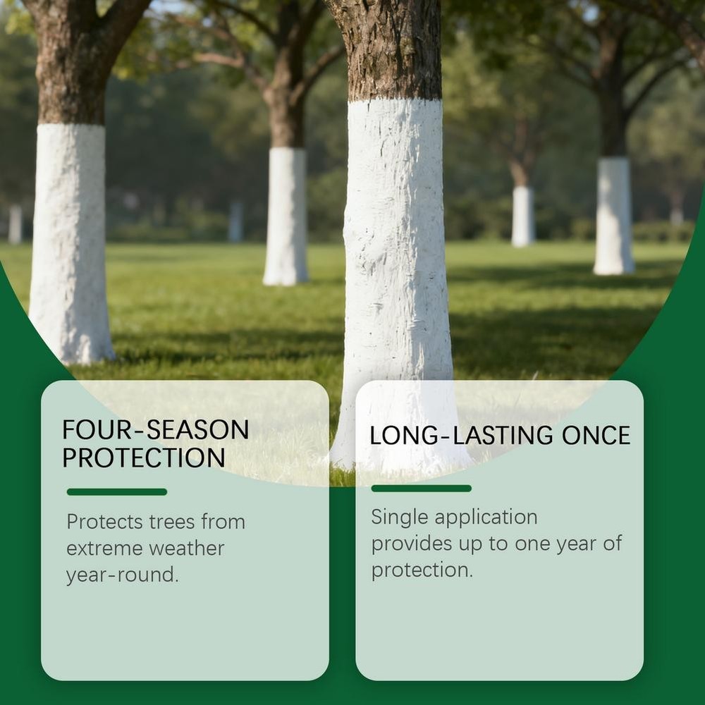 Long-Lasting Tree Whitewash Agent, Tree Trunk Paint, 300g White Whitewash YDZ