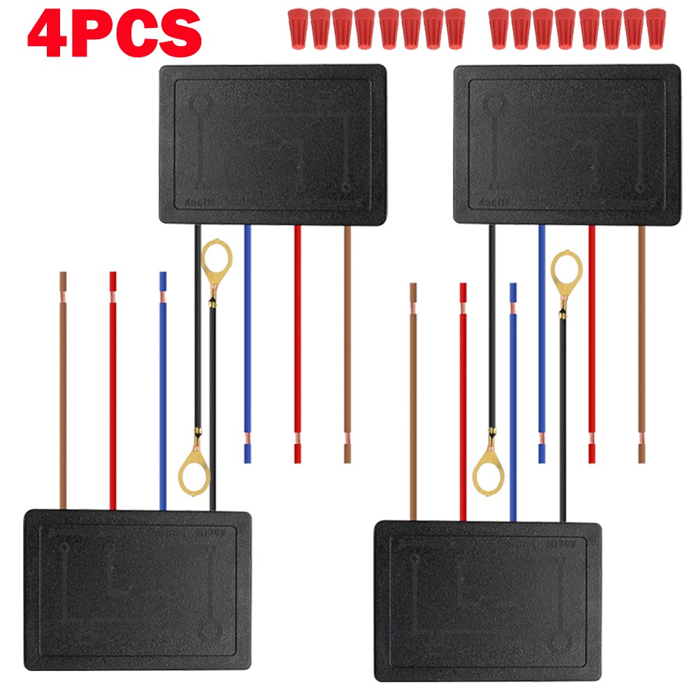 4Pc 80W 3 Way Touch Control Sensor Table Light Parts Dimmer Bulb Lamp Switch US