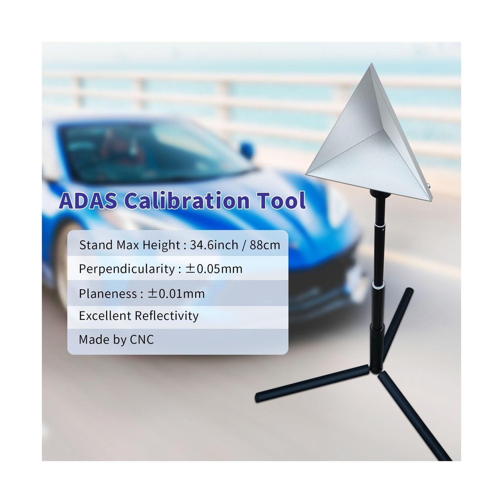 Radar Aiming Corner Reflector Target ADAS Calibration Tool with Stand,ADAS Ca...