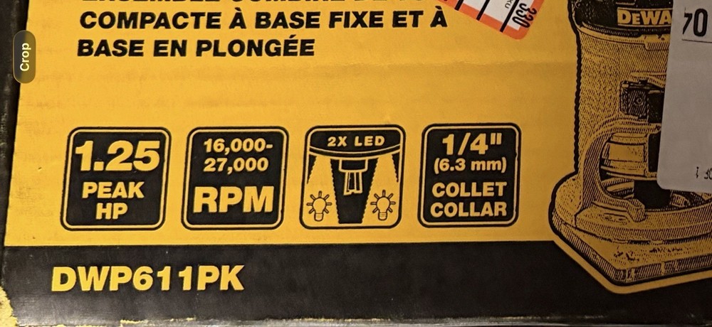 DEWALT DWP611PK Electric Router Combo Kit
