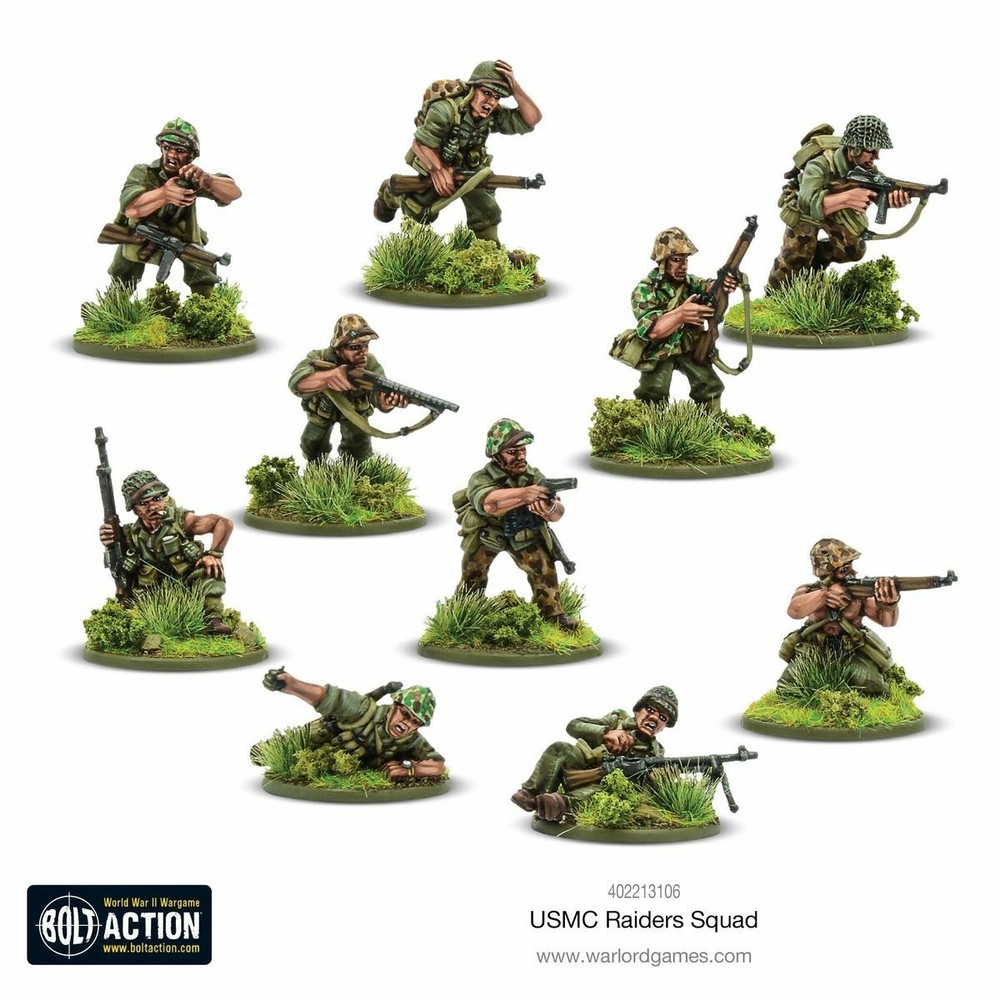 Bolt Action: US Marine Raiders Squad