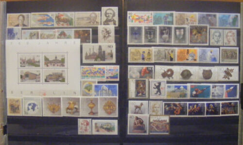 DB005 - GERMANY BERLIN 1986/88 - 64 MNH Stamps