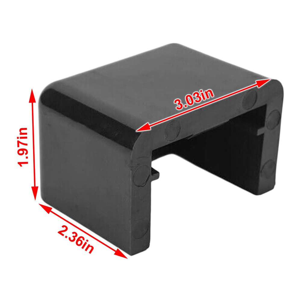 Black 2x Bumper Hood Rest Bushing Replace for 2000-2007 Peterbilt 379 130-4711