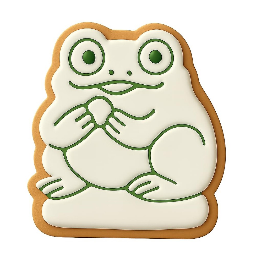 Snack Time Toad Cookie Cutter & Stamp - 4x3.4 Fun Kitchen Baking