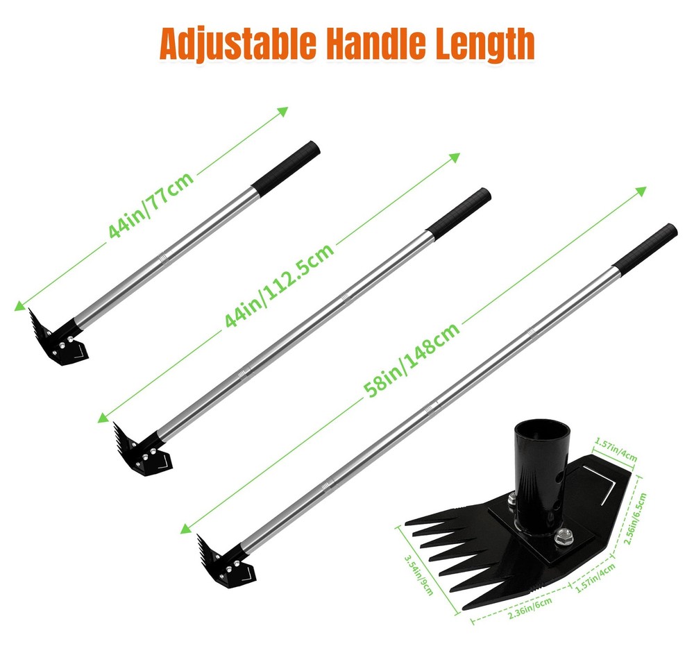 ATLRGISL Weed Puller Tool with Long Handle, Manual Weed Remover Tool, 2 in 1 ...