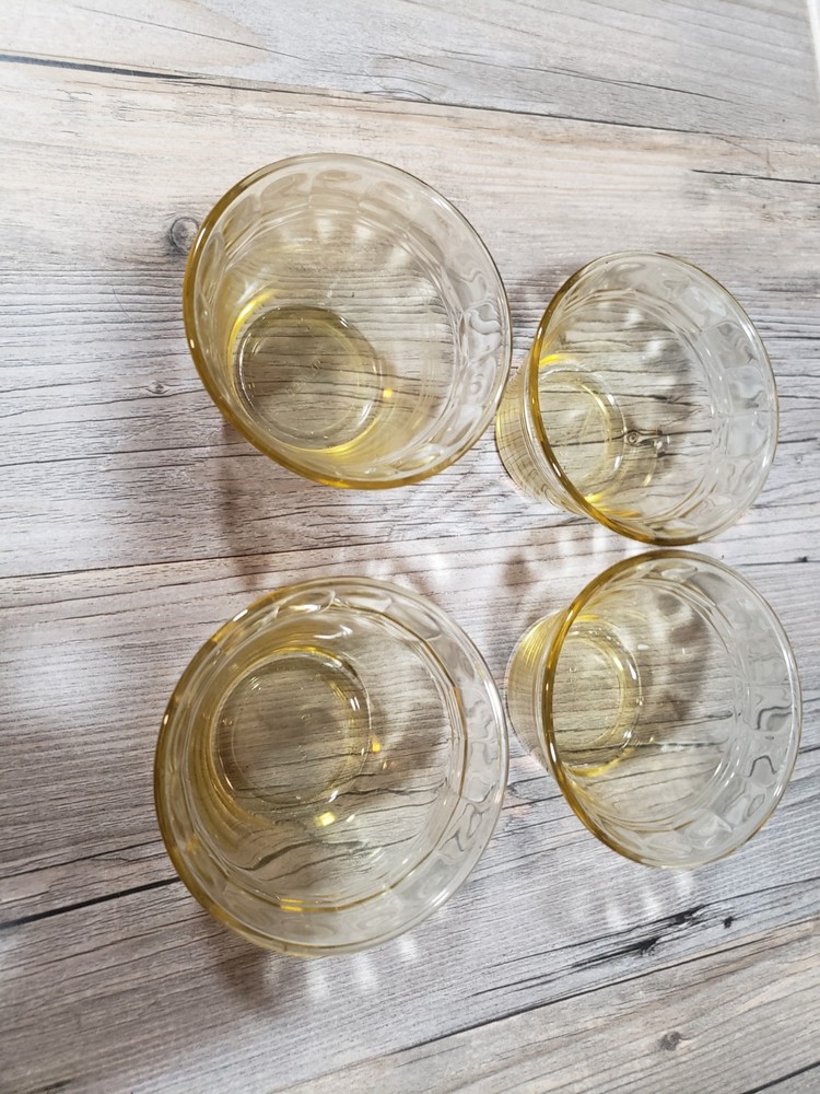 Fortecrisa Custard Prep Cups Clear Yellow 4-Pieces