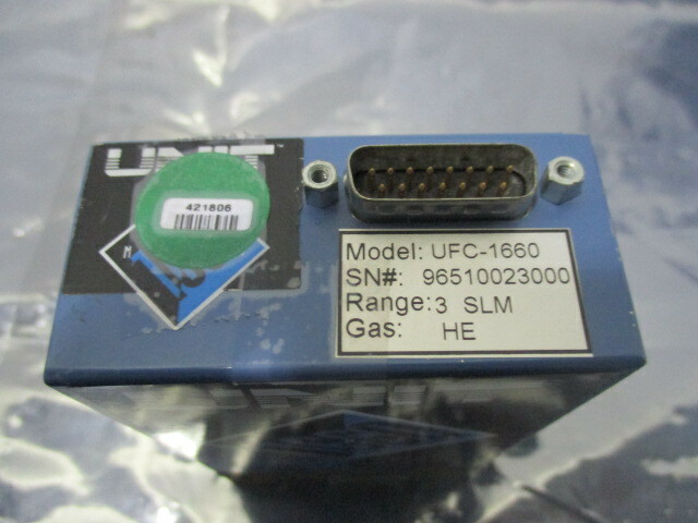 Unit Model 1660, Mass Flow Controller, UFC-1660, HE/3 SLM, 421806