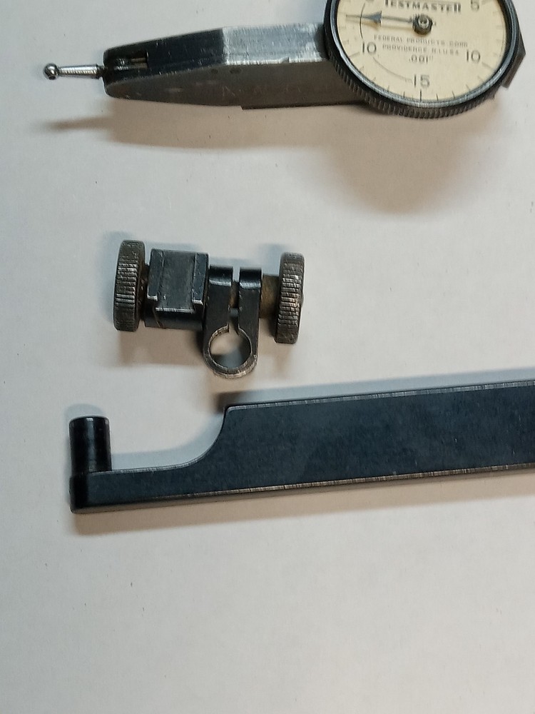 Vintage Federal Testmaster Dial Indicator Set, Case, Lens Missing, Accesories