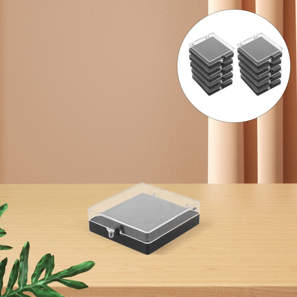10 Pcs Brooch Collection Box Pin Badges Display Case Holder Storage Boxes