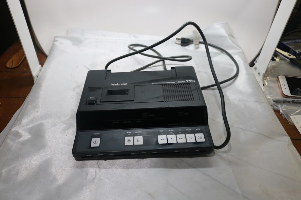 Olympus Optical Co. PearlCorder Model T100 Microcassette Transcriber