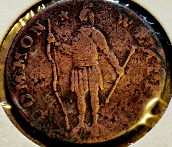 1788 MASSACHUSETTS COMMONWEALTH CENT - COLONIAL ISSUE - RARE - KM#: 20.6