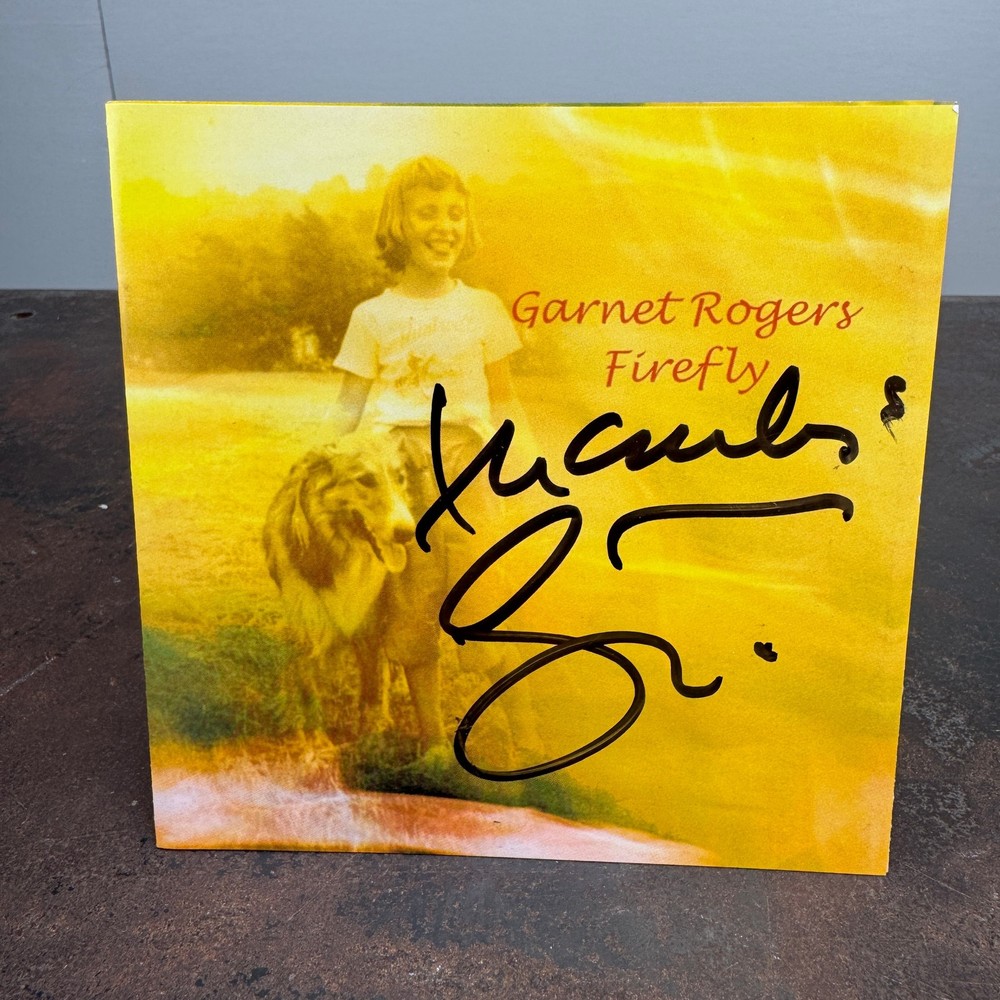 GARNET ROGERS - Firefly CD INSERT - SIGNED
