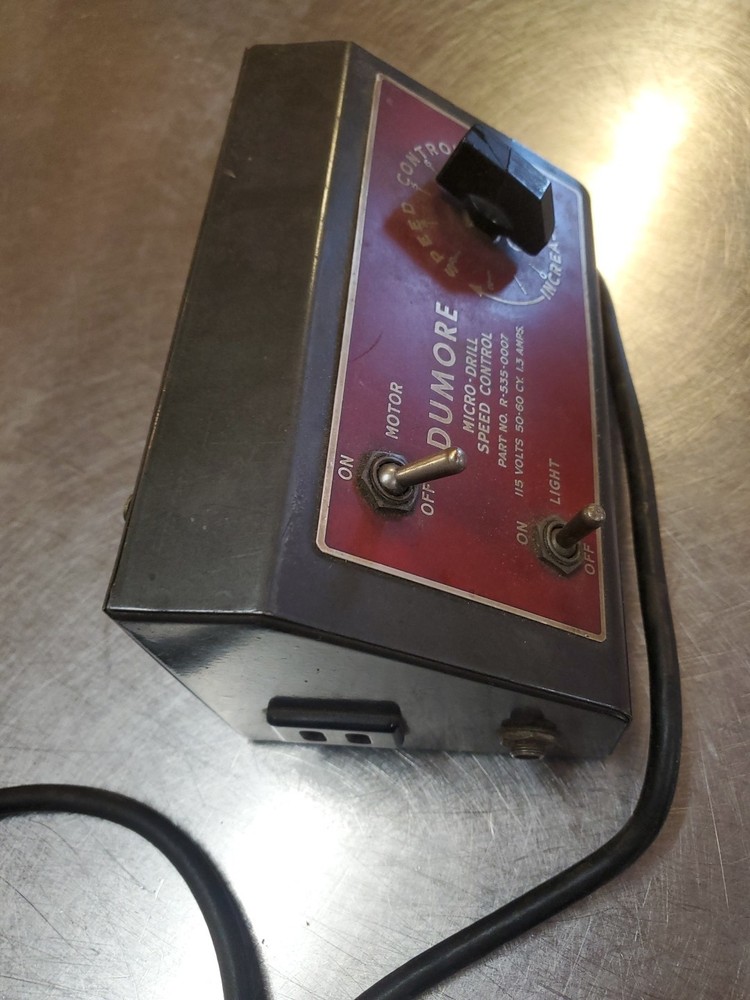Dumore Micro Drill Speed Control