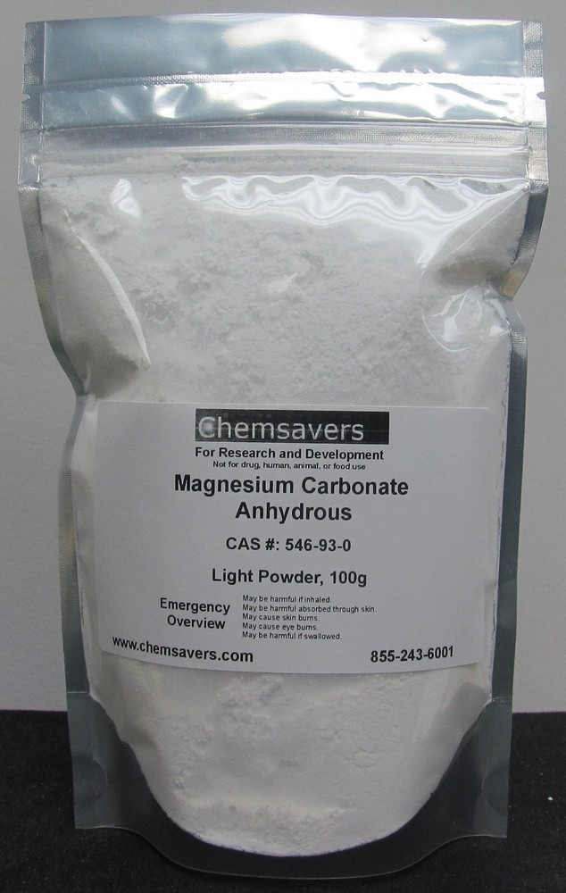 Magnesium Carbonate Anhydrous, Light Powder, 100g