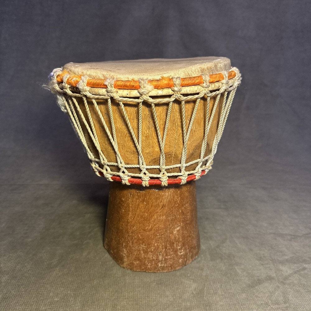 Hand Carved African Djembe Drum 11”