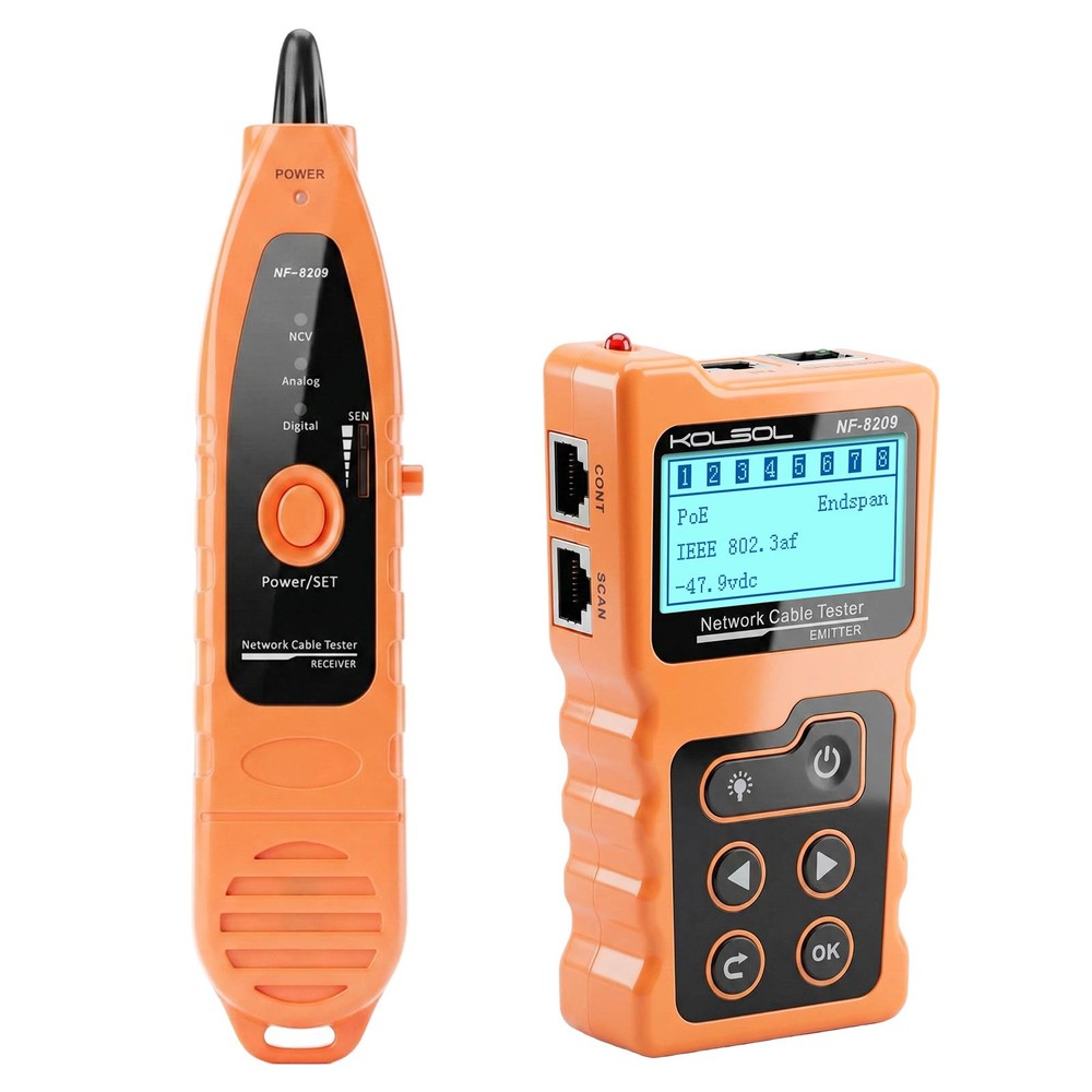 NF-8209 PoE Tester Network Cable Tester Cat5 Cat6 CAT6a Lan Test Network Tool