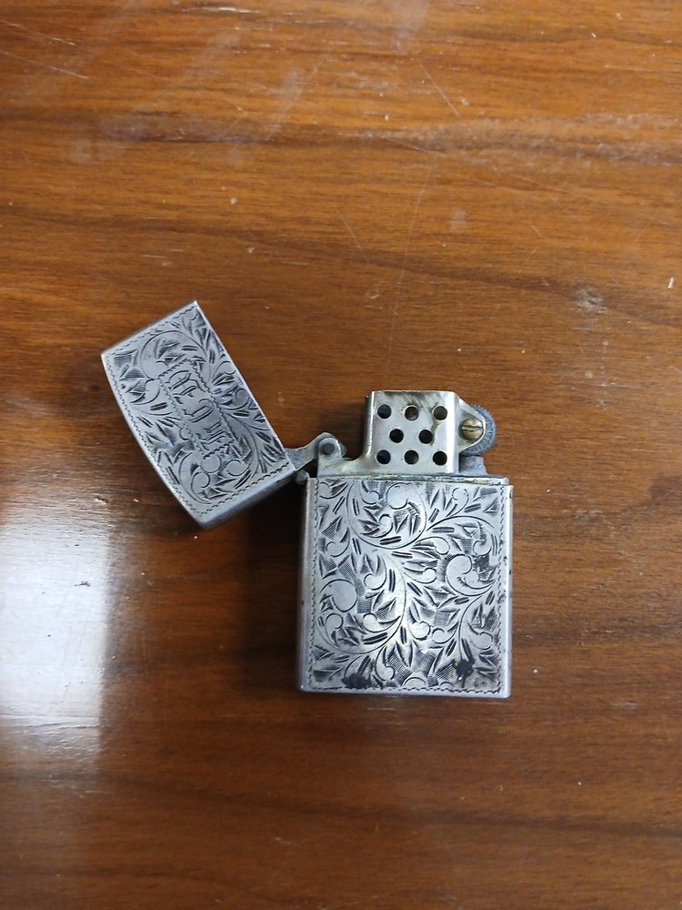 Antique Vintage Sterling Silver Cigarette Lighter
