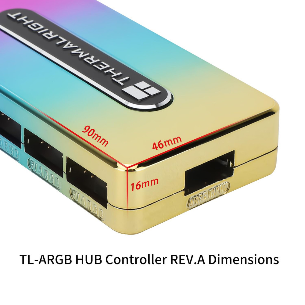 Thermalright ARGB HUB Controller Rev.A Used SATA Power Supply,Support 10 Groups