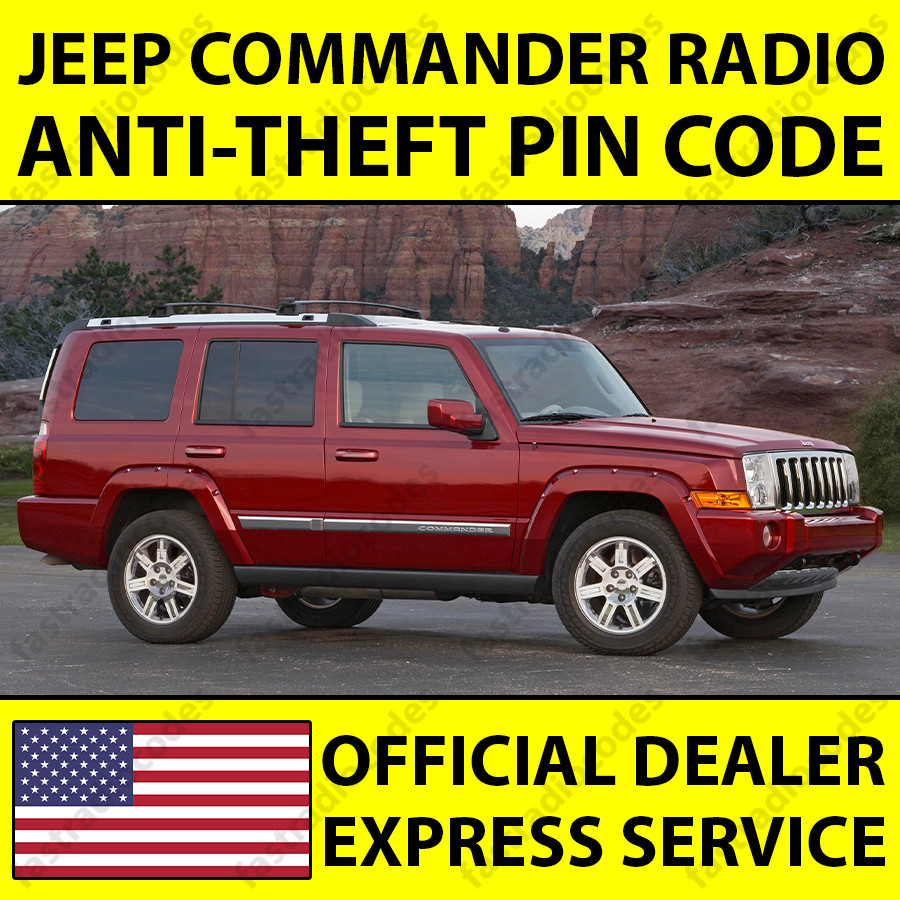 ✅JEEP COMMANDER CAR RADIO ANTI-THEFT UNLOCKING PIN CODE FAST & RELIABLE SERVICE✅