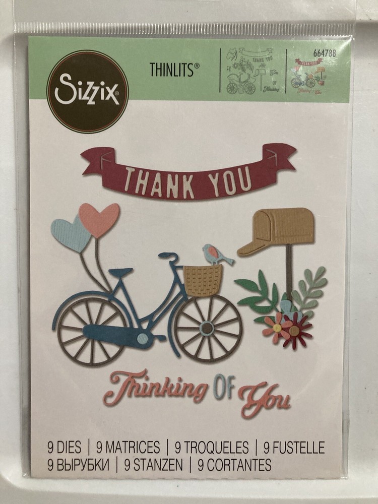 Sizzix Thinlits ~ THANKFUL ~ 9 Dies 664788, Nature, Trees, Flowers NEW