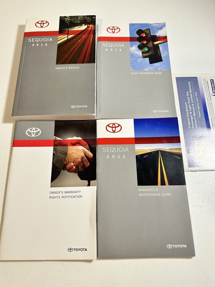 Toyota Sequoia 2012 Owner's Manual Set