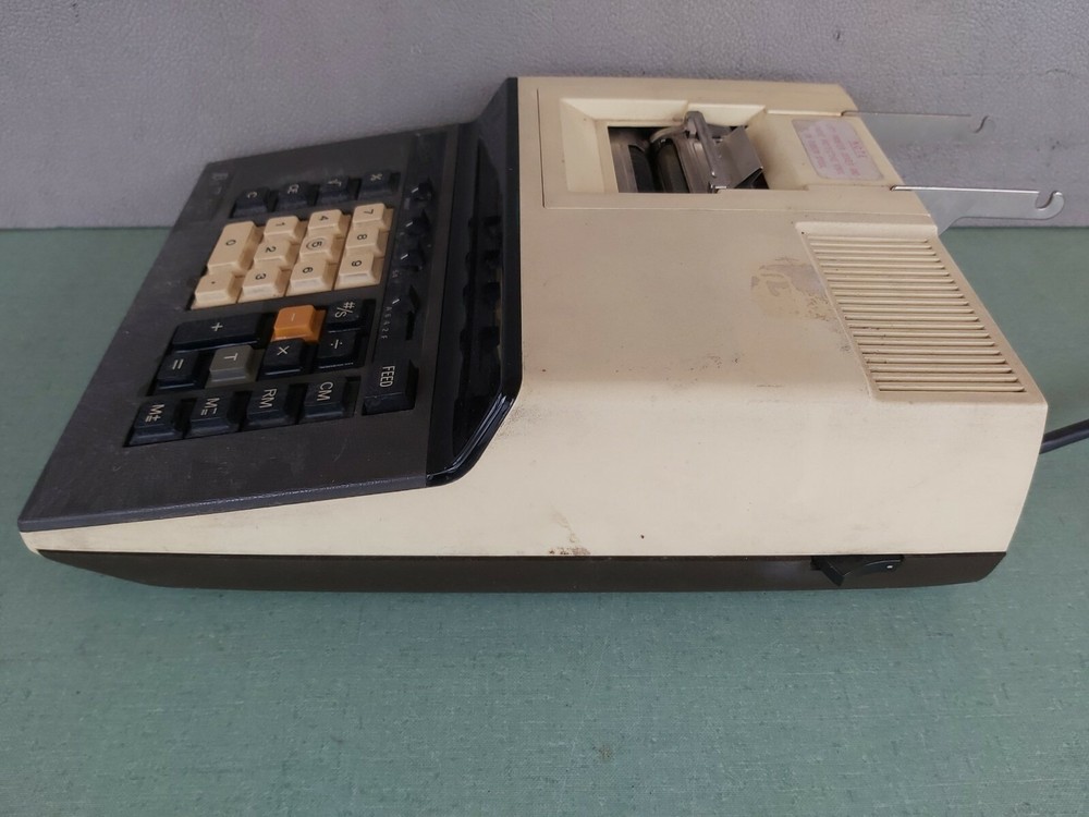 B&E M-12D Electronic Printing Calculator 12 Digit Eiko