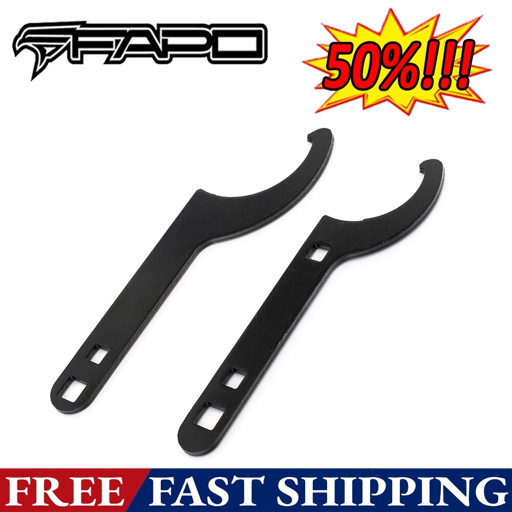 FAPO Universal Coilover Steel Shock Adjustment Tool Spanner Wrench Kit ( 2PCS )