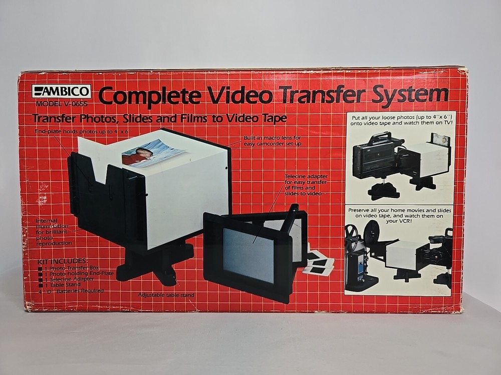 AMBICO Complete Video Transfer System MODEL V-0655 Photos Slides Film