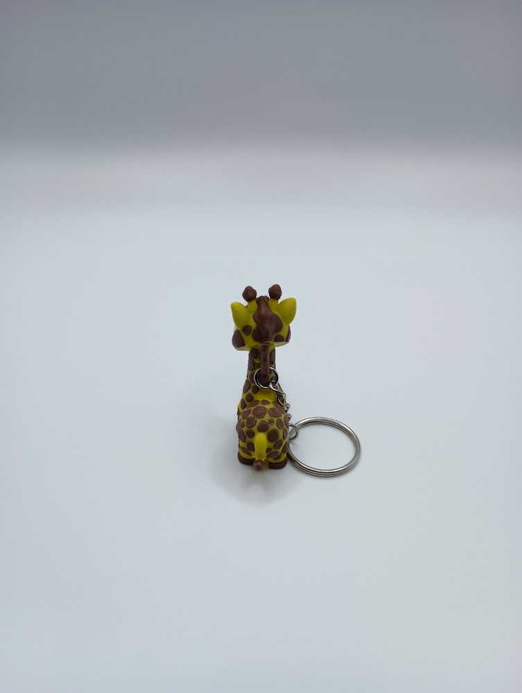 3D Printed Jiggle Pet Giraffe Keychain