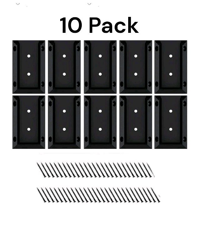 10x Goovilla Deck Railing Bracket Connectors, 2X4 Brackets Railing Wood Lumber