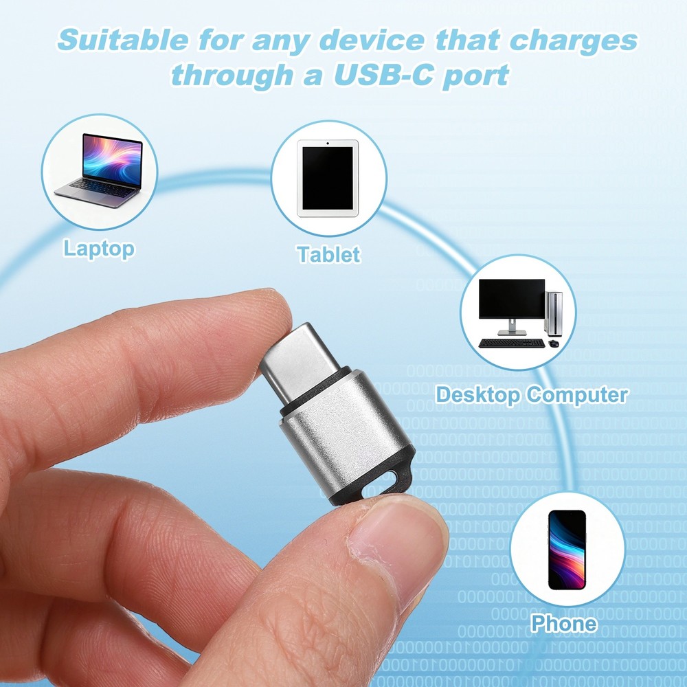 2 Pcs Microphone Blocker, USB Type C Audio Blocker, Silver